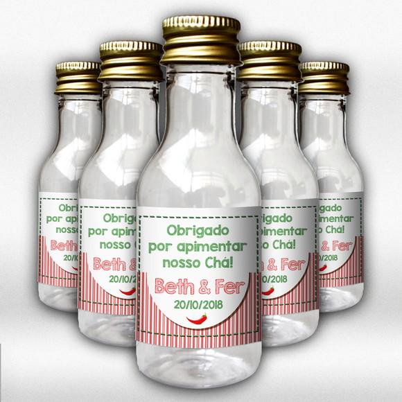 Adesivo Obrigado Por Apimentar Garrafinhas Lembrança 50 ml