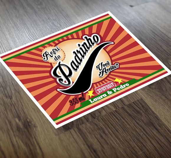 Adesivo Refri do Padrinho - Rótulos 355ml