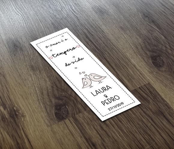 Adesivo Tubete 7x3cm o Amor É o Tempero da Vida Casamento