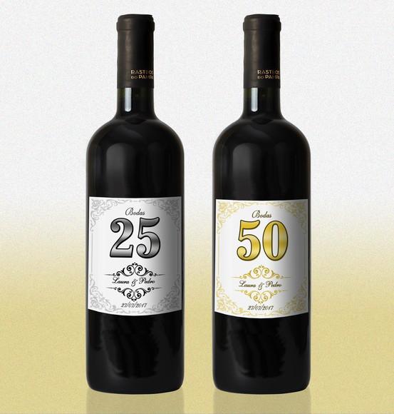 Arte Digital Vinho das Bodas 25 ou 50 Anos