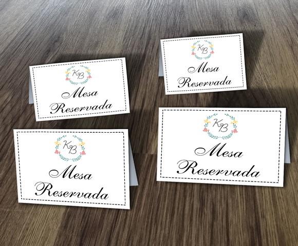 Mockup Editável Tag De Mesa - Para Artes Digitais