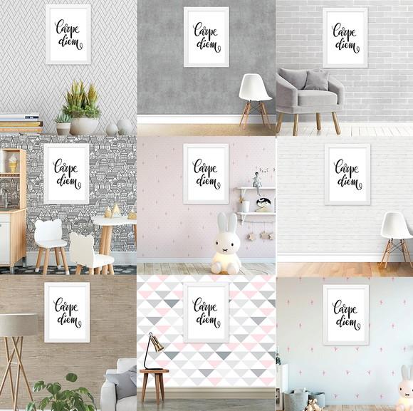 Mockup Quadro Preto ou Branco 10 Cenários Criação de Anuncio