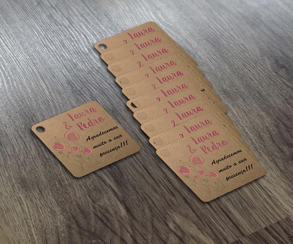 S Tag Kraft - Lembrança - 4,5x4,5cm - D.U.