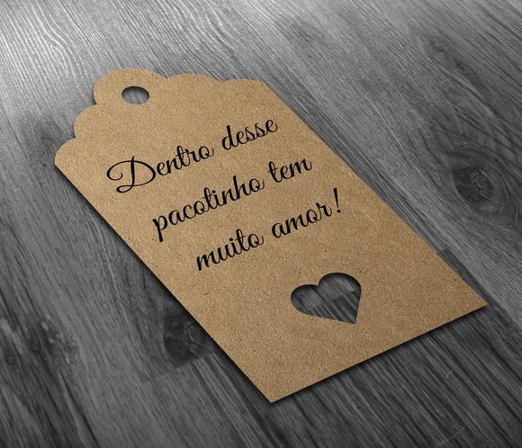 S Tag Kraft 7x4cm e Sisal dentro desse pacotinho tem muito