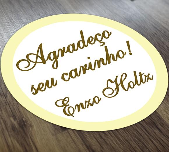TAG Adesiva 4x4 cm Agradecimento