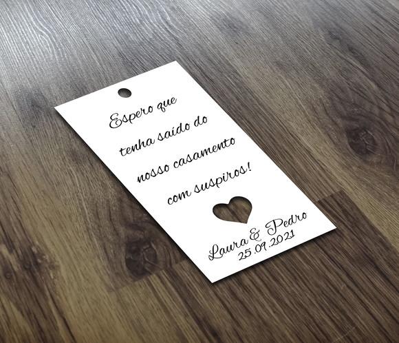 Tag Branca - 5x3cm - Sair com Suspiros