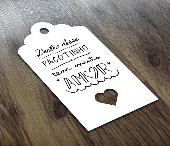 Tag Branco 7x4cm e Sisal Dentro Desse Pacotinho Tem Muito