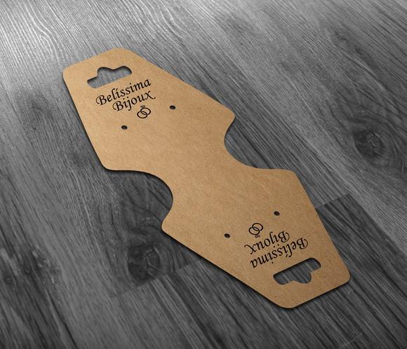 Tag Kraft Para Brinco E Colar - Colocamos Seu Logo