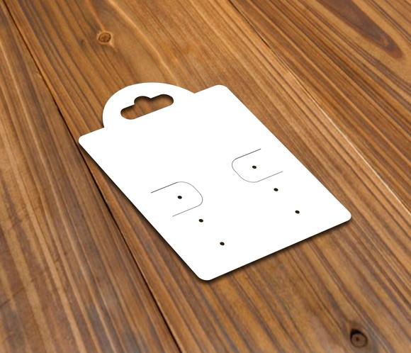 Tag Kraft Para Brincos Sem Personalização 6x4,5cm Sim
