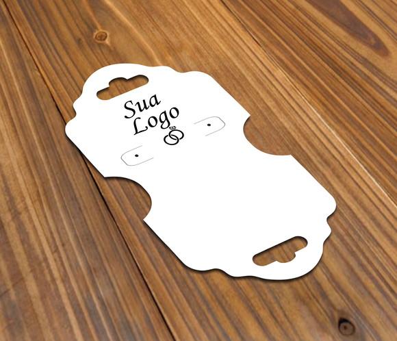 Tag Para Brinco E Colar - Colocamos Seu Logo 12x6cm