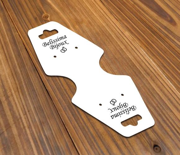 Tag Para Brinco E Colar - Colocamos Seu Logo 13,X5,5cm