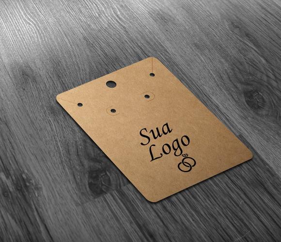 Tag Para Brinco E Colar - Colocamos Seu Logo 9x7cm