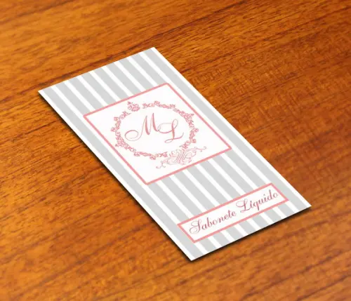 Adesivo 10x5cm Para Frasco De Sabonete Líquido