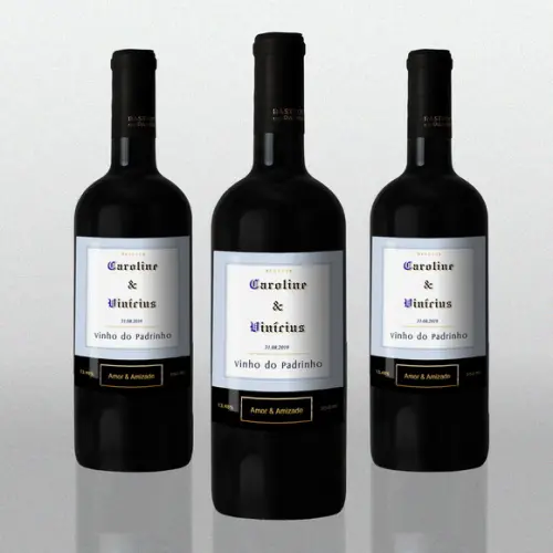 Adesivo 245 ml Vinho do Padrinho Rótulo Adesivo