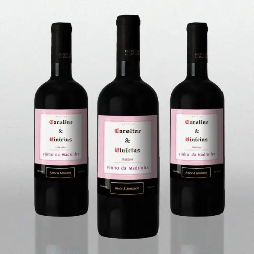 Adesivo 245 ml Vinho do Padrinho Rótulo Adesivo