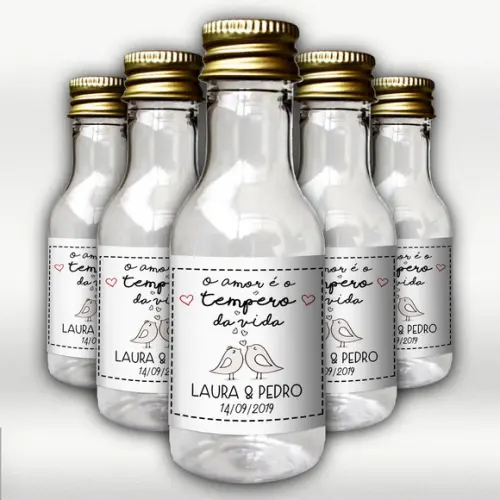 Adesivo 3x3cm o Amor É o Tempero da Vida Nomes e Data