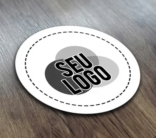 Adesivo 4x4 cm Colocamos Seu Logo Rótulo Adesivo