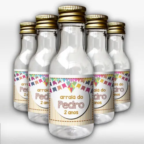 Adesivo 50 ml ARRAIÁ Garrafinhas Lembrança
