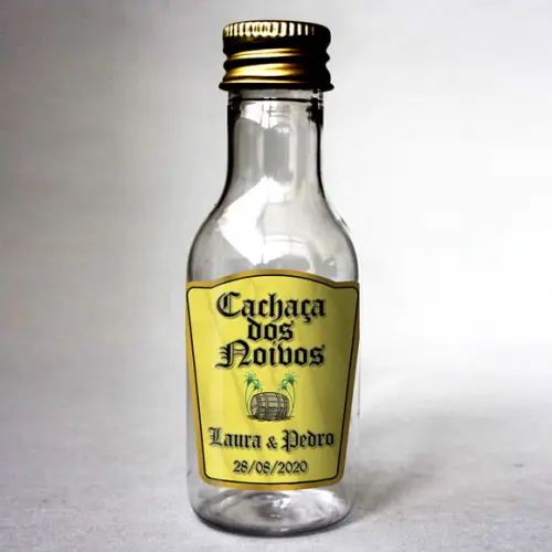 Adesivo 50 ml Cachaça dos Noivos Garrafinhas Lembrança