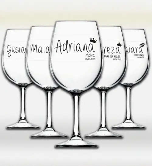 Adesivo 7x3cm Transparente Casamento a Prova D'água