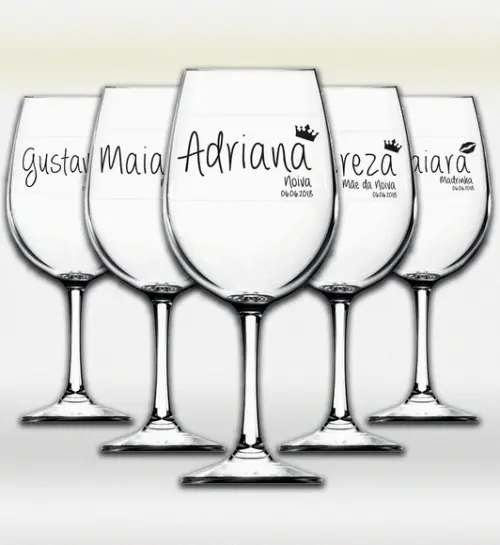 Adesivo 7x4cm Transparente Casamento a Prova D'agua