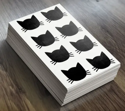Adesivo de Lousa Gato 5x4 cm