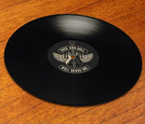 Adesivo Bandas de Rock p/ Discos 12 de Vinil Festa 60 70 80
