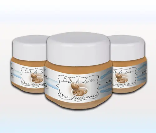 Adesivo de Pote 120 ml - Doce de Leite - Casamento