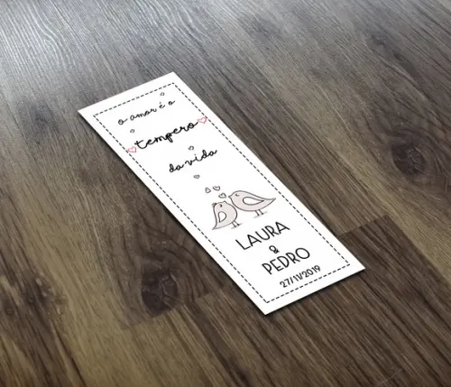 Adesivo Tubete 7x3cm o Amor É o Tempero da Vida Casamento