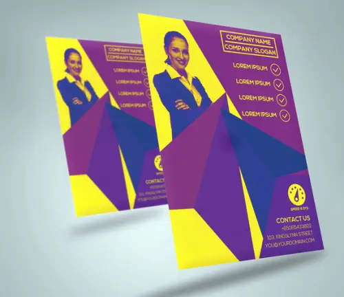 MOCKUP EDITÁVEL APRESENTAÇÃO FLYER PANFLETO