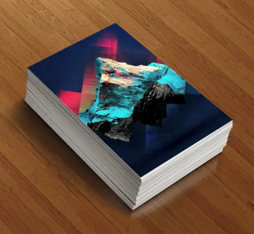 Mockup Resma de Folhas Artes Digitais Anúncios