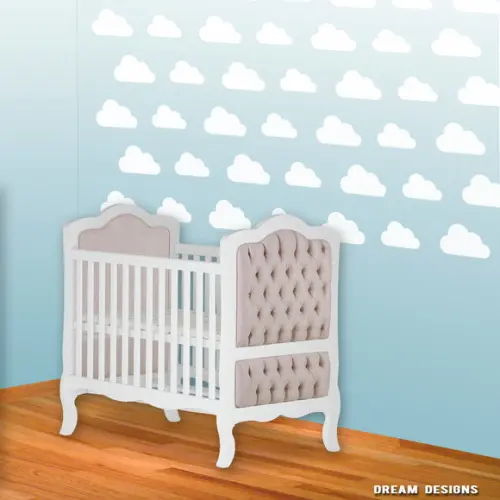 Nuvem - KIT Adesivo Infantil Parede Quarto Cód:01