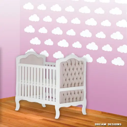 Nuvem - KIT Adesivo Infantil Parede Quarto Cód:02