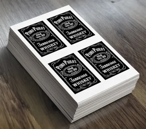 Rótulo p/ 50ml Whiskey Casamento Padrinho ou Boteco Adesivo