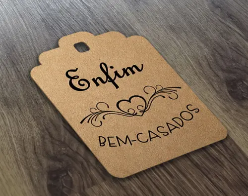 S Tag Kraft - Enfim Bem Casados 6x4,5cm