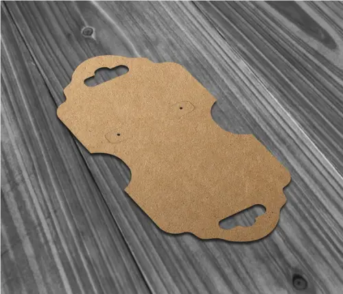 Tag Kraft Para Brinco E Colar Sem Personalização 12x6cm Sim