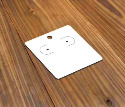 Tag Kraft Para Brinco Sem Personalização 4,5x4,5cm Sim