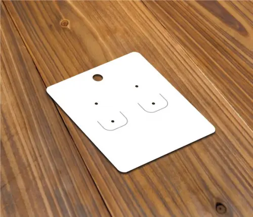 Tag Kraft Para Brincos Sem Personalização 6,5x5,5cm Sim