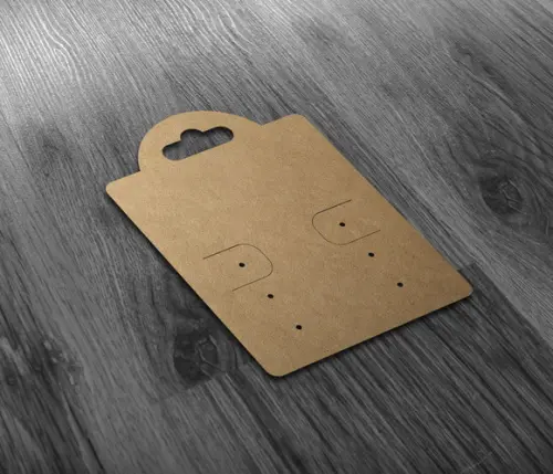 Tag Kraft Para Brincos Sem Personalização 6x4,5cm Sim