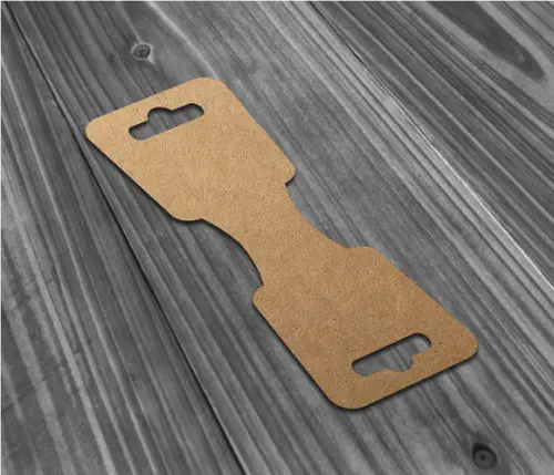 Tag Kraft para Colar sem Personalização 14x5cm Sim