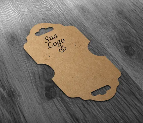 Tag Para Brinco E Colar - Colocamos Seu Logo 12x6cm