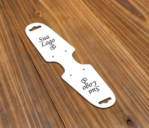Tag Para Brinco E Colar - Colocamos Seu Logo 18x4,5cm