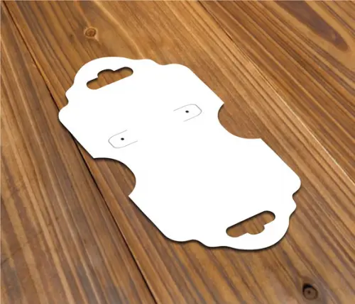 Tag Para Brinco E Colar Sem Personalização 12x6cm Sim