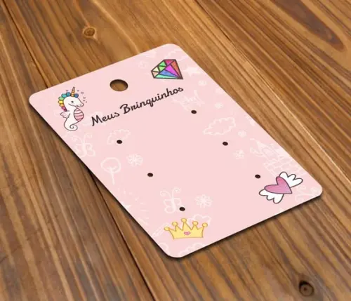 Tag para Brinco Meus Brinquinhos 9X6,5CM