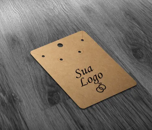 Tag Para Brinco E Colar - Colocamos Seu Logo 9x7cm