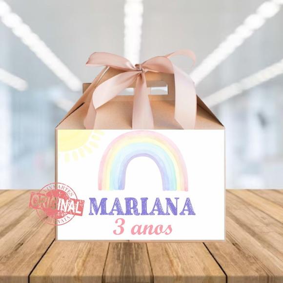Caixa Maleta Digital Arco-íris - Artes Lembrancinha