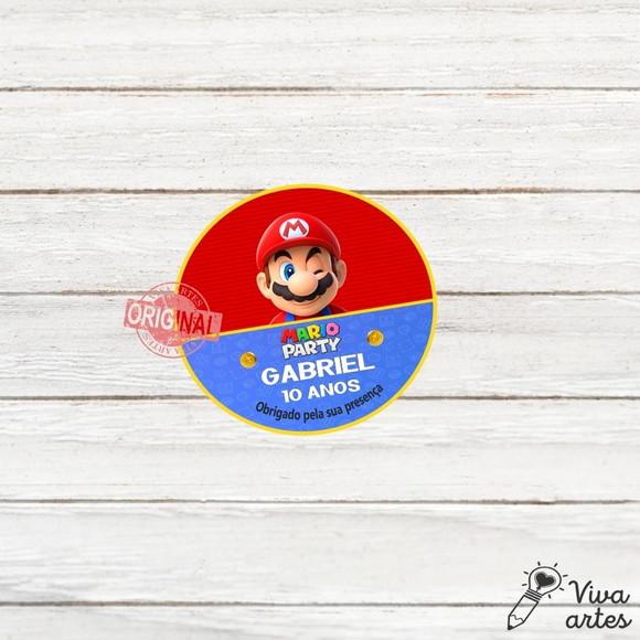 Arte Digital - Tag Lembrancinhas Mario Bros