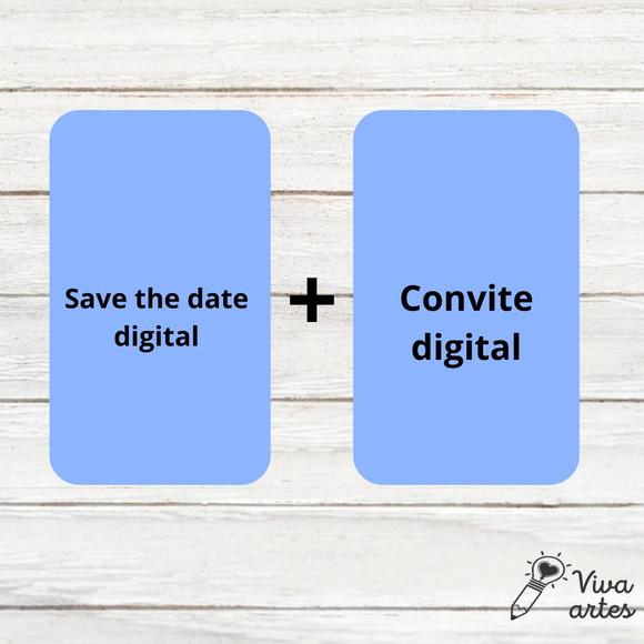 Arte Digital Personalizada - Convite Digital + Save The Date