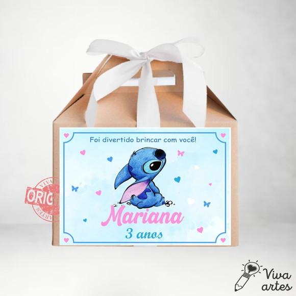 Caixa Maleta Digital Lilo & Stitch - Artes Lembrancinha