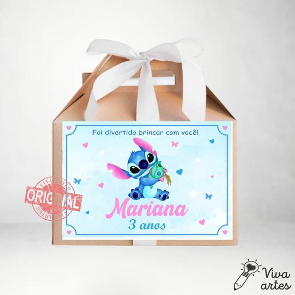 Caixa Maleta Digital Lilo & Stitch - Artes Lembrancinha